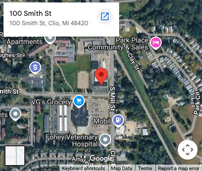 Google Map Clio Karate Clio Miichigan